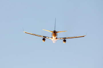 757-200F G-DHKS Climbing Out Of EMA - stock photo