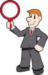 business man Character Illustration Vector Businessman Character Model