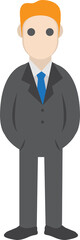 business man Character Illustration Vector Businessman Character Model