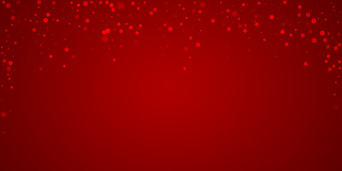 Falling snowflakes christmas background. Subtle