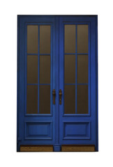 Fototapeta na wymiar Beautiful stylish wooden door isolated on white