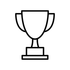 trophy icon vector design template in white background