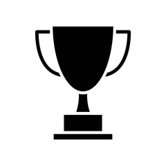 trophy icon vector design template in white background