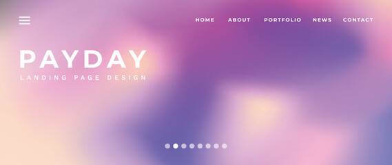 Website page gradient background vector. Modern digital wallpaper with vibrant color, fluid gradient, purple. Futuristic landing page illustration for branding, commercial, advertising, web.