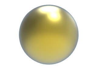 Yellow metal ball.