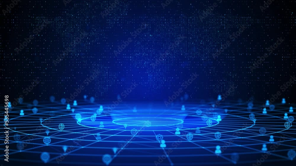 Poster e-learning text future digital technology ai cyber space deep learning background concept of ecommer