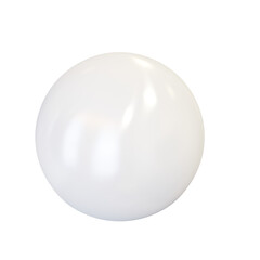White plastic ball.