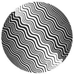 Lines in sphere Form . Vector  .Technology sphere Logo . 3d design element . Abstract Geometric shape .