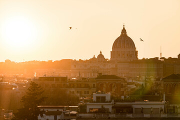Golden hour in Rome