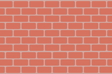 red brick wall. Isolated background to fill. Stone wall patterns.