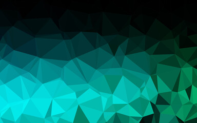 Dark Blue, Green vector blurry triangle texture.