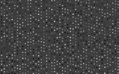 Dark Silver, Gray vector pattern with spheres.