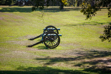 American civil war cannons at Shiloh National Military Park