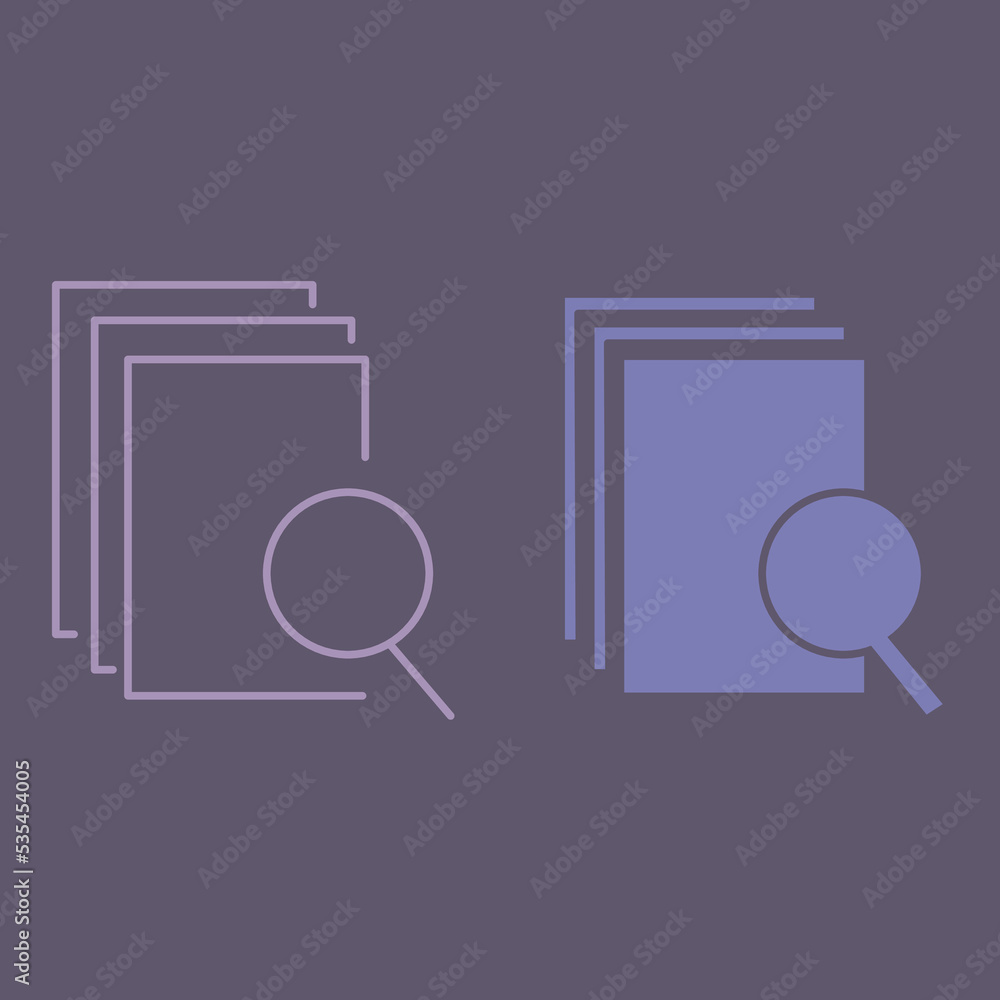 Poster design of data analytics verification with search icon on gray background