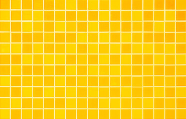 Orange ceramic wall chequered and floor tile bathroom background. Design geometric mosaic texture decoration. Simple seamless pattern.