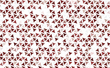 Light Red vector seamless backdrop with lines, triangles.