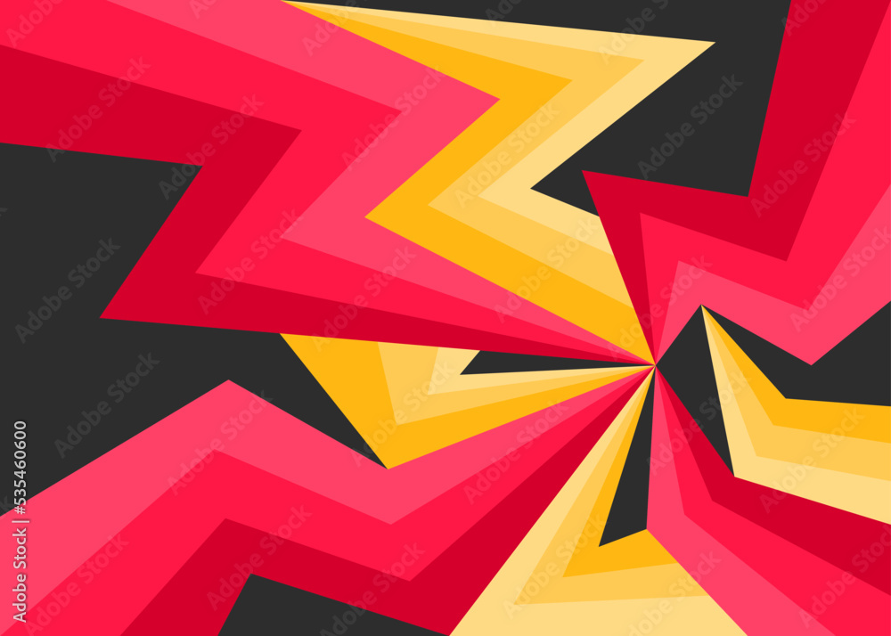 Poster abstract background with colorful and gradient lines pattern