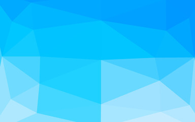 Light BLUE vector abstract polygonal texture.