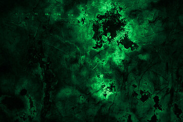 Fototapeta na wymiar Scary dark green grunge wall concrete cement texture background