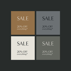 Sale Social Media Post Layouts Backgrounds Sales Promotions Discount Shopping Sale