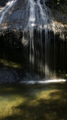 Waterfall deep in the mountains