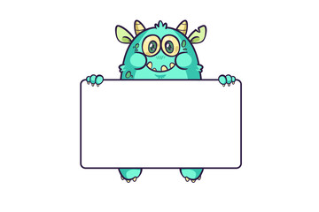 monster with blank illustration