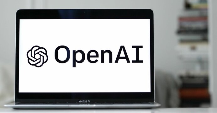 OpenAI logo on Computer Display