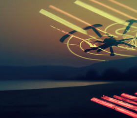 Obcy statek UFO. Koncepcja 3D © Adam Sadlak