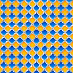 blue orange mosaic background - illustration