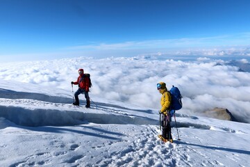 Multi day summer expedition through some glaciers in the alps. On the Monterosa massif starting from Zermatt and summiting multiple 4000m mountains
