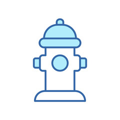 Fire Hydrant Line Icon. Fire Extinguishing Hydrant Linear Icon. Editable Stroke. Isolated Vector Illustration
