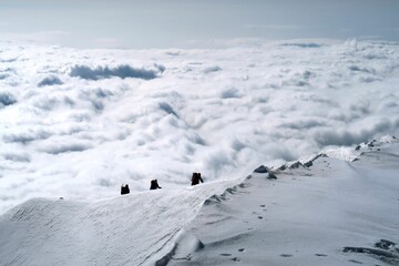 Multi day summer expedition through some glaciers in the alps. On the Monterosa massif starting...