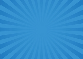 Retro blue sun ray background. Vector illustration.