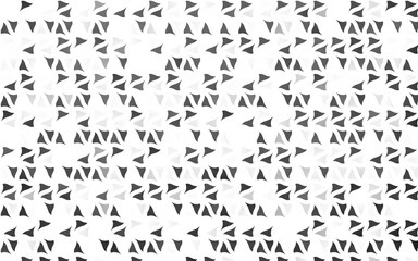 Light Silver, Gray vector cover in polygonal style.