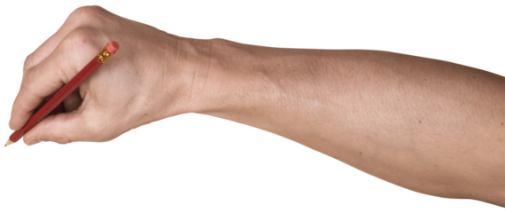 hand isolated on white background
