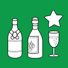 Christmas Drink Celebration Digital Stamp