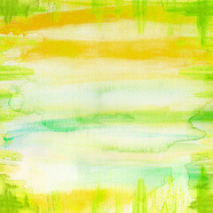 Light colorful watercolor background. Hand painted texture. 