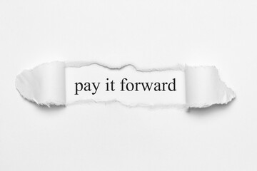 pay it forward	