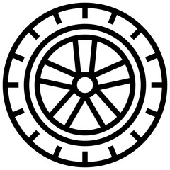Obraz premium Wheel icon