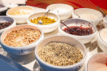 Snack Bingfen in Chongqing Food Street, China