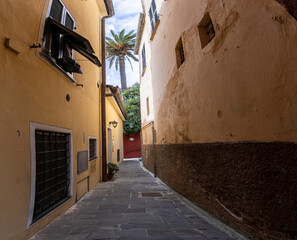 Impression of the city centre of the Italian coastal town of Portofino