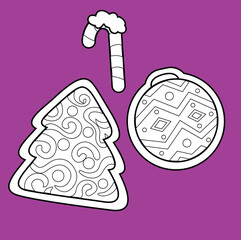 Christmas Tree Ornament Decoration Digital Stamp