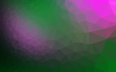 Fototapeta premium Dark Pink, Green vector abstract mosaic background.