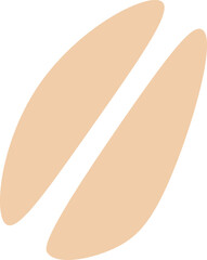 Coffee grain icon. Vector illustration