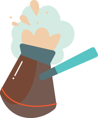 Cezve coffee icon. Vector illustration