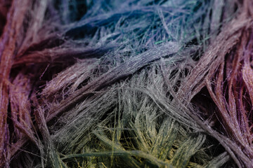 close up of fishing net,gradient color