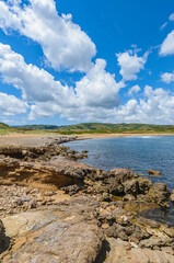 Binimel la Beach in Menorca, Spain.