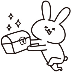 色加工ok うさぎ素材No.78 お宝
