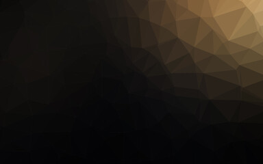 Dark Black vector triangle mosaic texture.