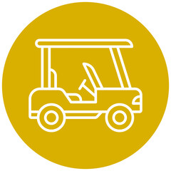 Golf Cart Icon Style